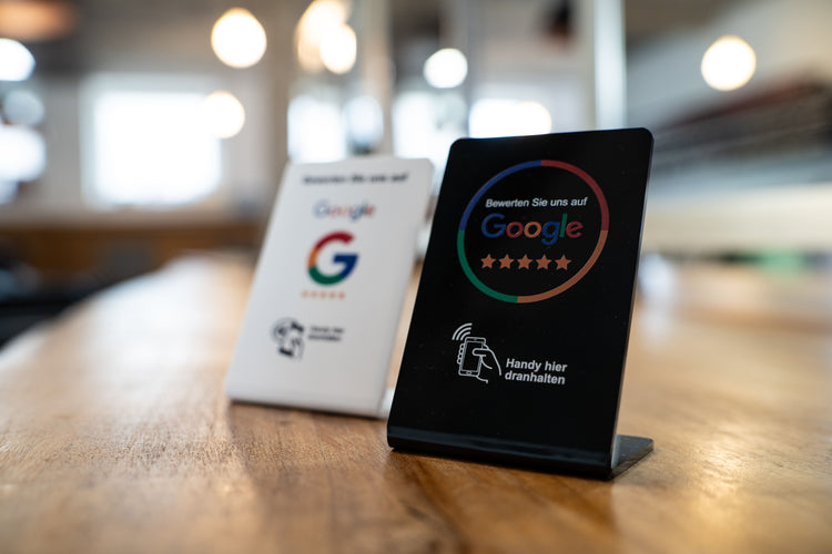 NFC Aufsteller Google Bewertungen