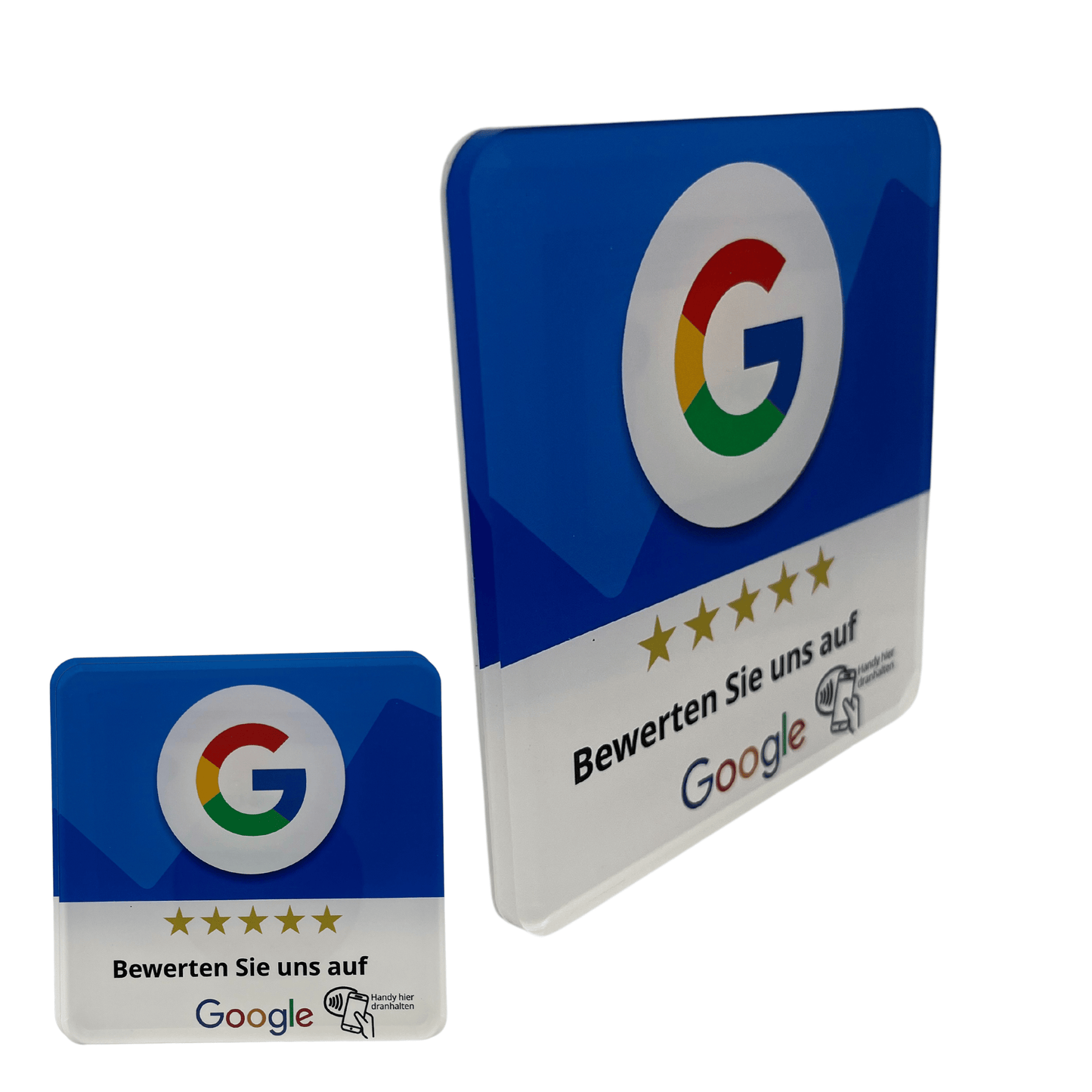 Google Bewertung Acyrl Plate