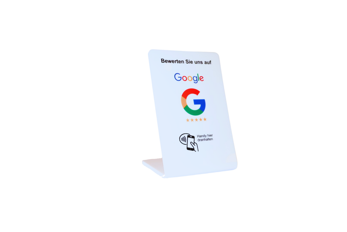 Google Bewertung NFC Aufsteller Display - Weiß
