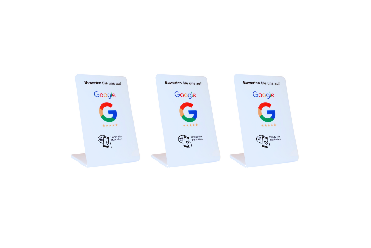 Google Bewertung NFC Aufsteller Display - Weiß