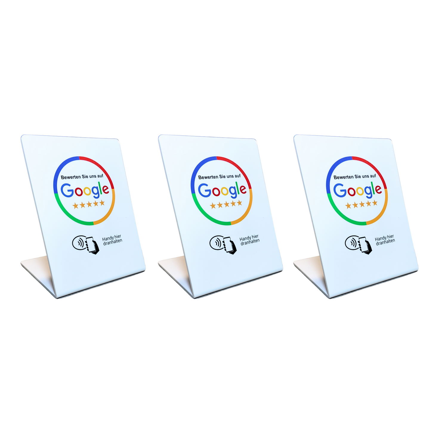 Google Bewertung NFC Aufsteller Display - Weiß