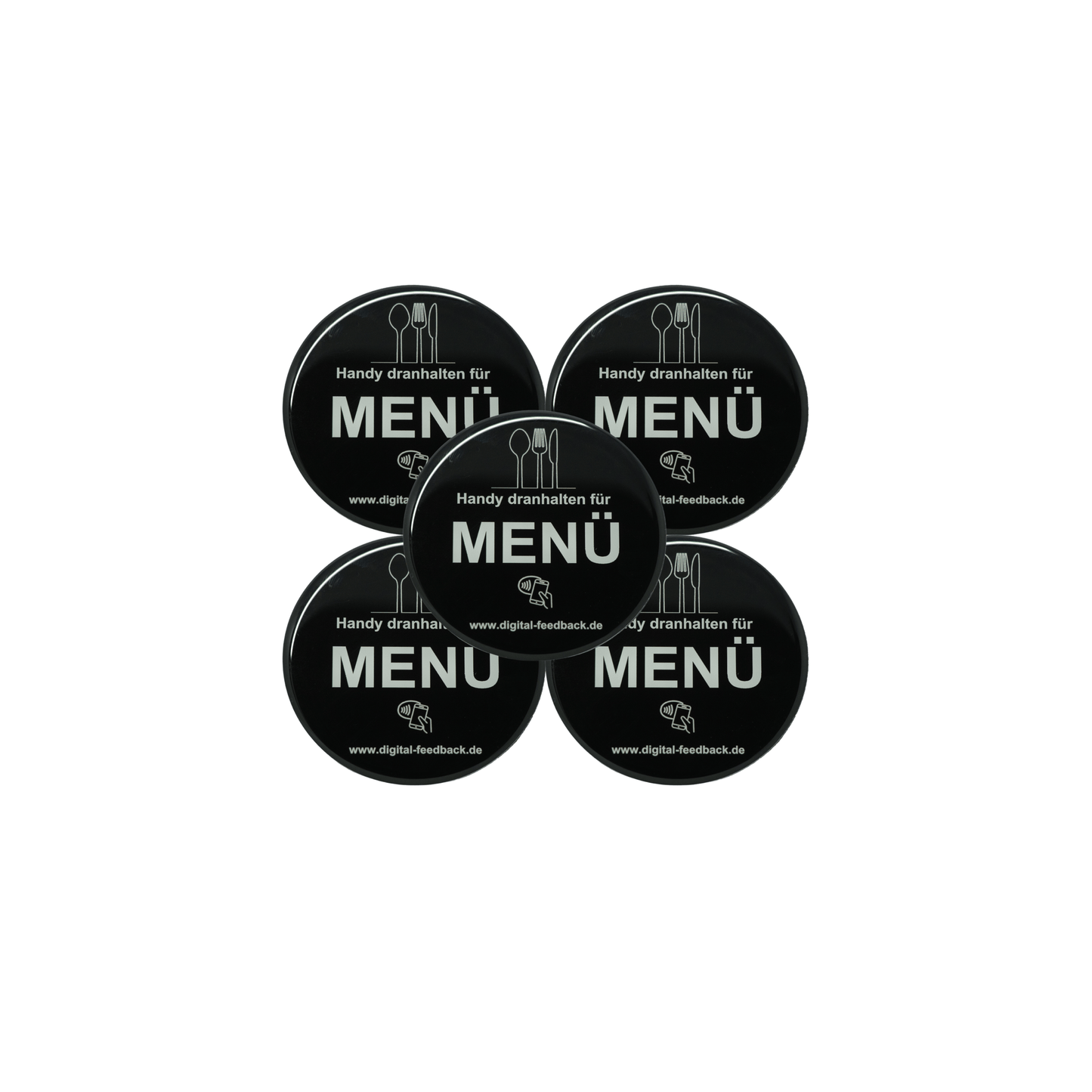 NFC-Menü-Aufkleber / Aufsteller Display