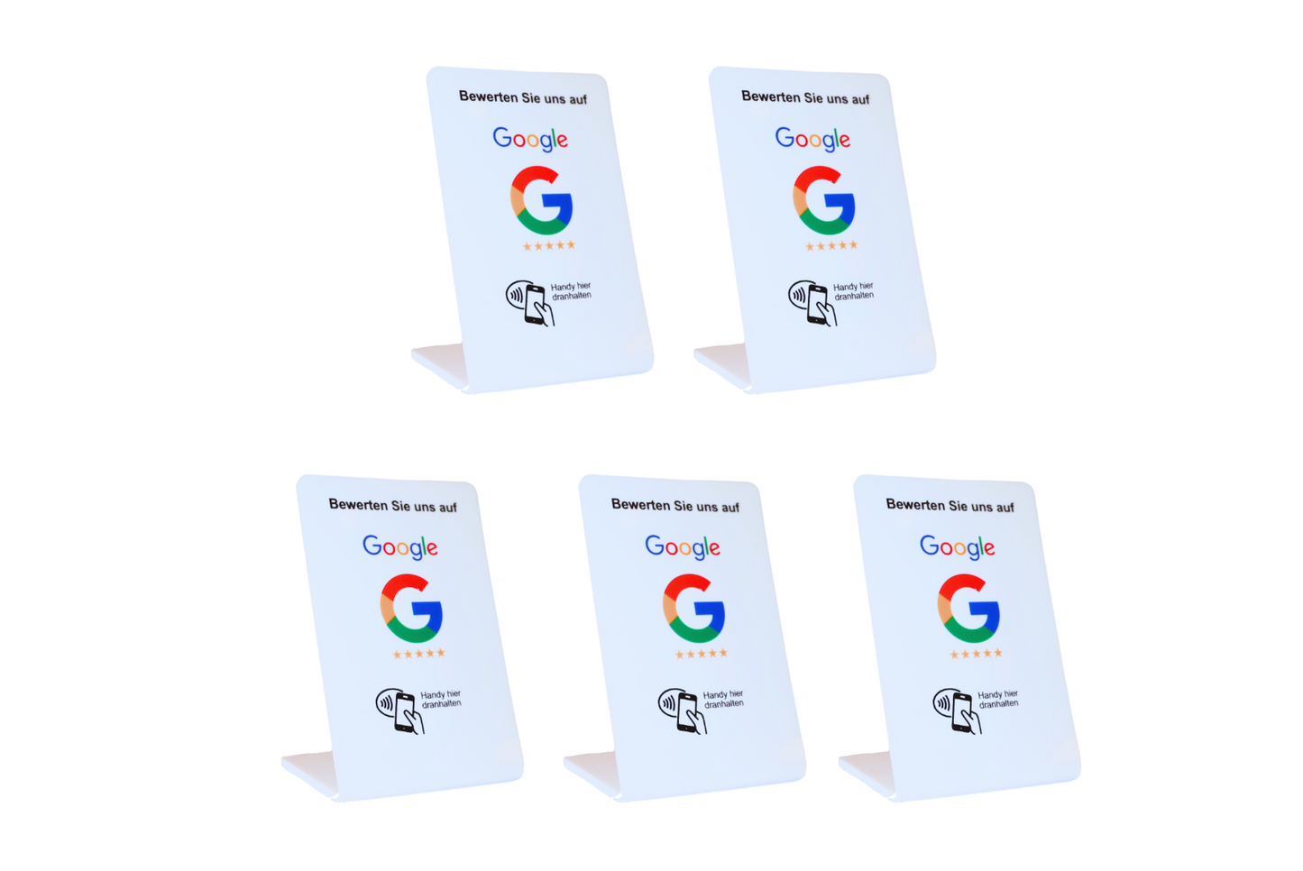 Google Bewertung NFC Aufsteller Display - Weiß