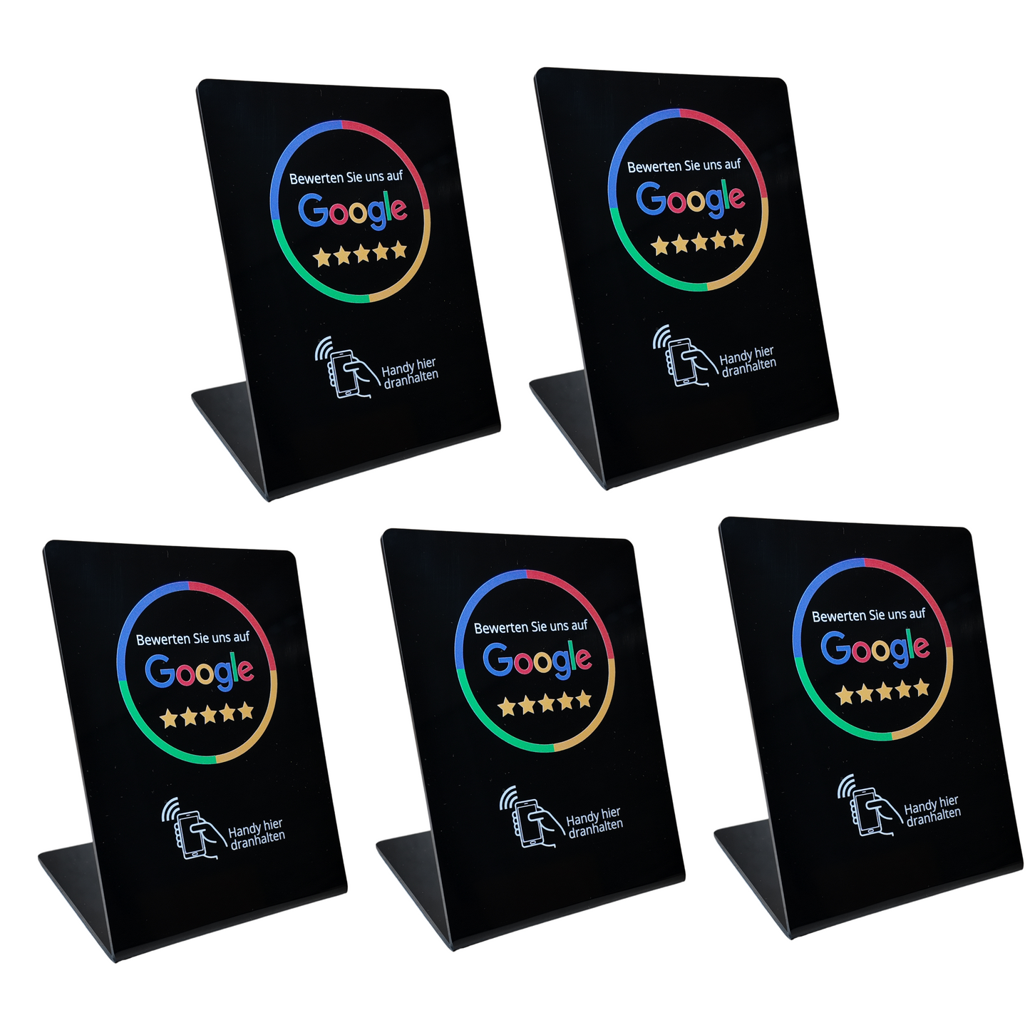 Google Bewertung NFC Aufsteller Display - Schwarz