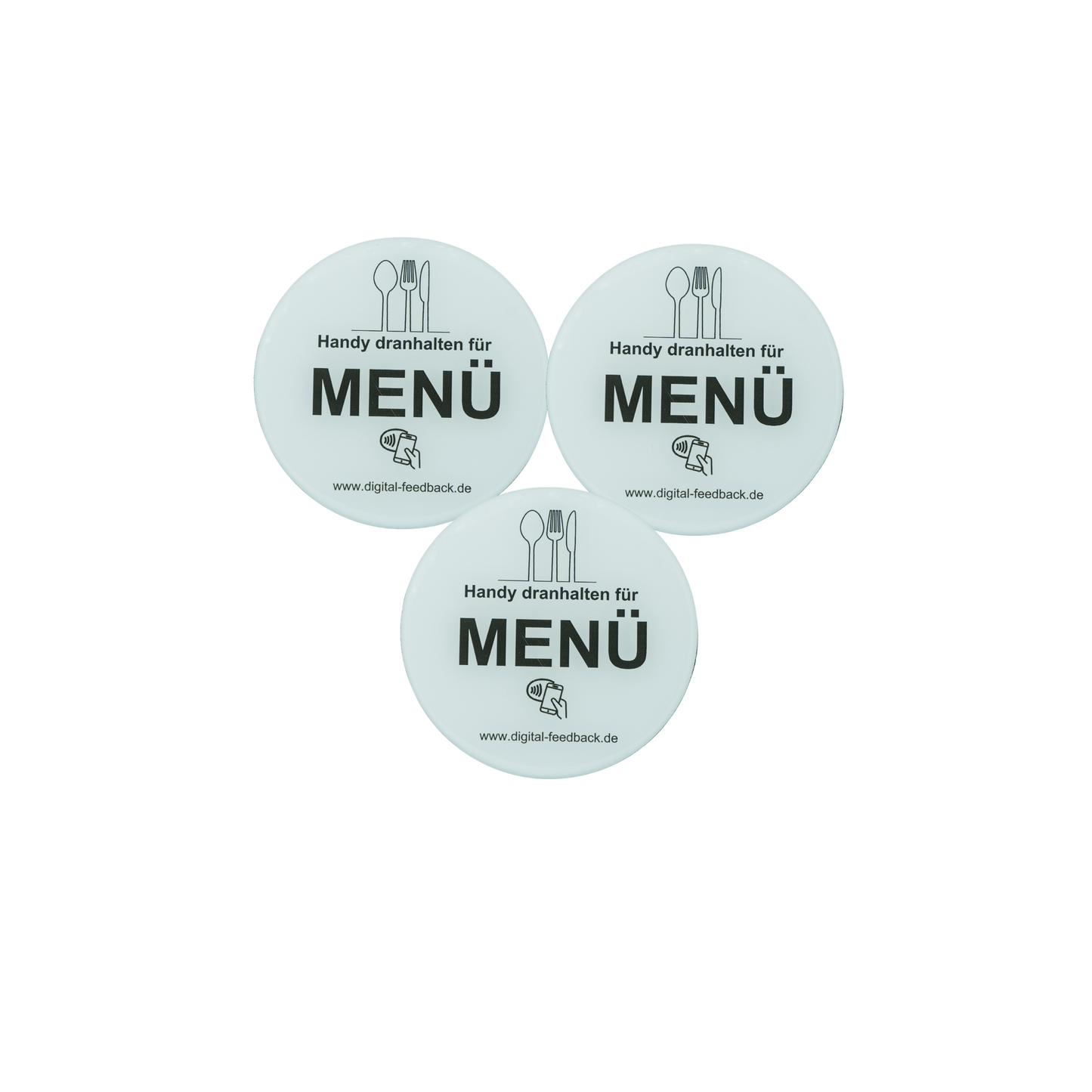 NFC-Menü-Aufkleber / Aufsteller Display