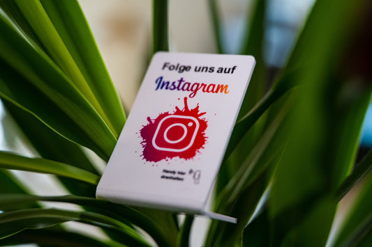 NFC Aufsteller Instagram Display